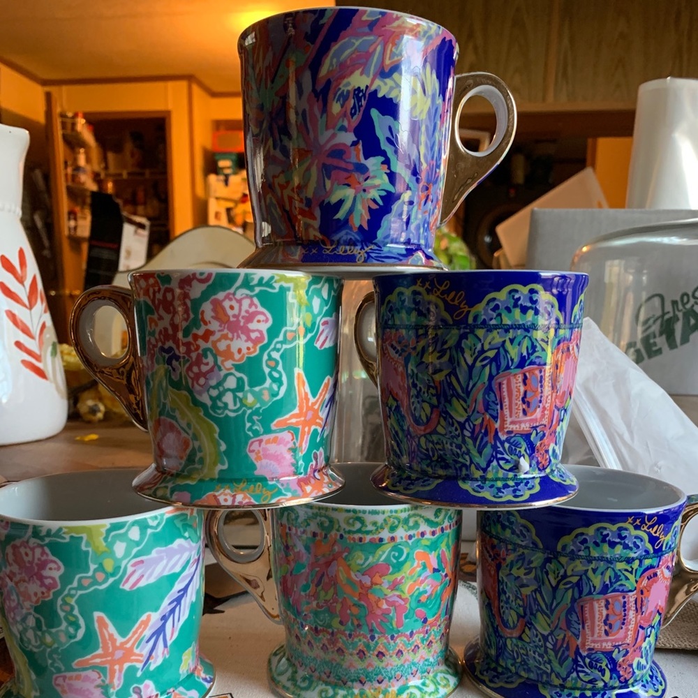 Lilly Pulitzer coffee mugs new never used
